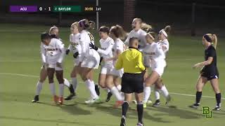 Baylor Soccer Highlights vs Abilene Christian [upl. by Ennasil]