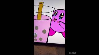 KIRBY WITH BUBBLE TEA [upl. by Hamachi]