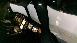 Airbus A320 Simulator Landing in Snow amp Fog at SFO [upl. by Joub]