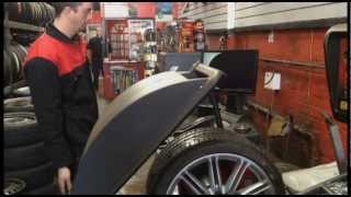 Wheel Balancing on Aston Martin DBS [upl. by Ecam]