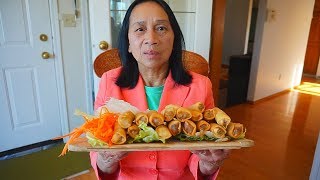 How to make Authentic VIETNAMESE SPRING ROLLS  Ăn Chả Giò làm tại nhà ở Canada  MUKBANG [upl. by Akerdnuhs]