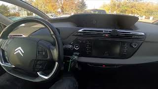 How to Enable or Disable Electric Handbrake in Citroen C4 Picasso II  2013 – 2018 [upl. by Anahsirk]