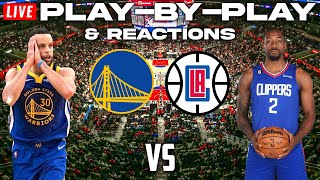 Golden State Warriors vs Los Angeles Clippers  Live PlayByPlay amp Reactions [upl. by Kerad219]