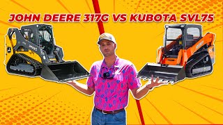 quotSkid Steer Showdown John Deere 317G vs Kubota SVL 75quot  Lifting Demo [upl. by Mcgrath166]