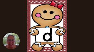 Learn Alphabet Sounds with Gingerbread Girl Flashcards  Fun Phonics for Preschool and Kindergarten [upl. by Marteena]