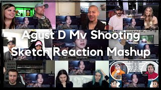 EPISODE Agust D 대취타 MV Shooting Sketch Reaction Mashup [upl. by Nelda]