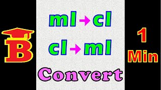 ml to cl cl to ml Conversion [upl. by Levitt]