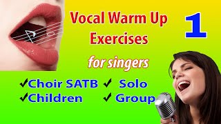 Vocalization 1  Vocal Warm ups  Voice Lesson  Choir Vocalization [upl. by Ecinerev]