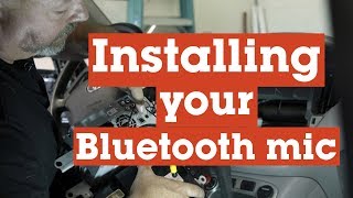 How to install the microphone for your Bluetooth car stereo  Crutchfield [upl. by Ordnael754]