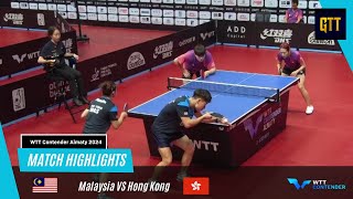 FongHo MAS Vs Chan BaldwinZhu Chengzhu HKG  WTT Contender Almaty 2024  Mixed Doubles R16 [upl. by Anidem]