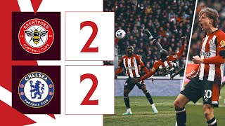 WISSA scores WONDERGOAL in derby day draw 🇨🇩🤯  Brentford 22 Chelsea  Premier League Highlights [upl. by Aynotahs450]