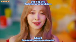 fromis9 프로미스나인  DM HanRomIna  Lirik Terjemahan Sub Indo [upl. by Rodavlas]