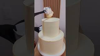 Montagem bolo de andar para casamento PT2 wedding cake fyp [upl. by Attikin679]