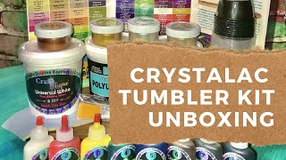 Crystalac Tumbler Kit EPOXY ALTERNATIVE DIY Tumbler Tutorial [upl. by Ylrrad]