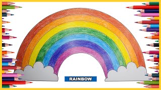 Rainbow Coloring Page  Coloring Pages for Kids [upl. by Puduns]