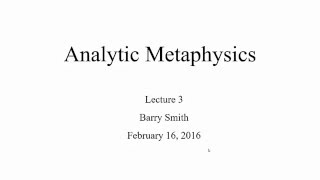 Analytic Metaphysics 3 Ontology of Deontic Entities Part 2 [upl. by Munt]