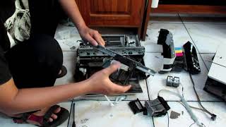 cara ganti rumah cartridge canon mp258 [upl. by Nnayllehs]