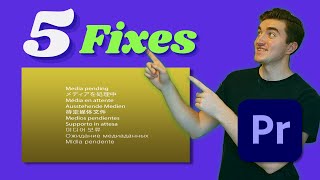 5 Solutions to “Media Pending” Error in Premiere Pro [upl. by Auoz]