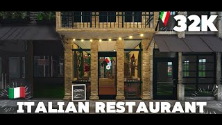 BLOXBURGItalian Restaurant 32k SPEEDBUILD [upl. by Analart]