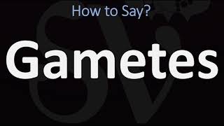 How to Pronounce Gametes CORRECTLY [upl. by Siana]