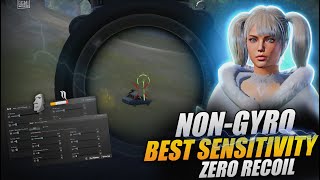 NONGYRO BEST SENSITIVITY FOR ZERO RECOIL LASER SPRAY  BGMI NON GYRO SENSITIVITY  BGMI [upl. by Ahsart]