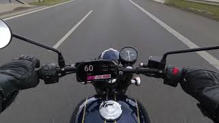 JAWA 300 CL forty two 2023 0  100 kmh  Top Speed GPS [upl. by Noeht900]