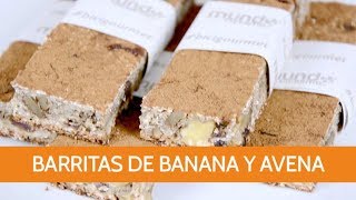 Barritas de banana y avena [upl. by Mccready]