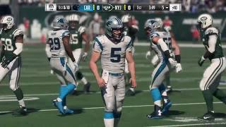 Madden 18  Carolina Panthers vs New York Jets  Full Game Simulation Nation [upl. by Aivul]