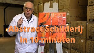 Abstract schilderij maken in 10 minuten [upl. by Kinna972]