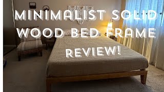 Minimalist Bed Frame REVIEW  Mellow Naturalista Solid Wood Platform [upl. by Shepperd873]