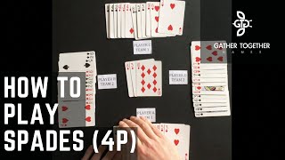 How To Play Spades 4 Player [upl. by Englis]