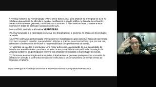 Aula com a correção de Saúde Pública PSS Betim FUMARC [upl. by Krischer]