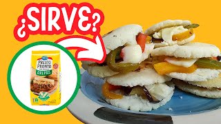 👨‍🍳 Cómo ➡ HACER AREPAS 🥙 ⬅  con harina Presto Pronta y rellenos veganos [upl. by Renmus]