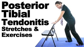 Posterior Tibial Tendonitis Stretches amp Exercises  Ask Doctor Jo [upl. by Sirromed11]