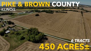 Whitmore Sisters 6 Aerial Tour  Tracts 13  Pike amp Brown County Illinois [upl. by Odie]