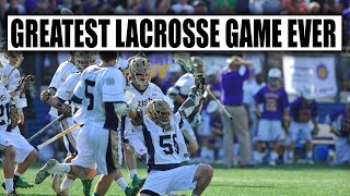 The Greatest Lacrosse Game Ever Played  Lacrosse Classics Ep 1  Lacrosse Documentary [upl. by Nangatrad]