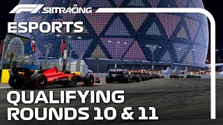 LIVE Qualifying I F1 Sim Racing World Championship 20232024 I Round 10 amp 11 I Las Vegas amp Lusail [upl. by Sneed]