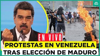 Protestas y enfrentamientos en Venezuela tras proclamación de Nicolás Maduro [upl. by Calendre627]