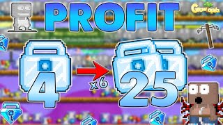 Profit 4 DL to 25 DL from Mass Mannequin  INSANE PROFIT  Growtopia [upl. by Orbadiah]