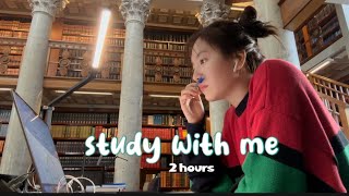 STUDY WITH ME 2 hours  Pomodoro 255  Calm piano [upl. by Einnaj31]