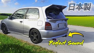 Glanza V Gets a Custom Exhaust and it sounds amazing [upl. by Cowey]