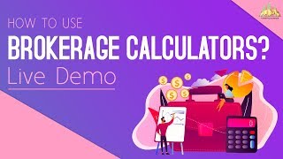 Using Brokerage Calculators with GST  Zerodha Angel Broking 5Paisa ICICI and 70 more brokers [upl. by Aicac289]