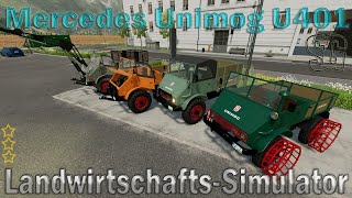 LS22 Modvorstellung  Mercedes Unimog U401 V 1000  T12 Ls22 Mods [upl. by Arno169]