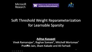 Soft Threshold Weight Reparameterization for Learnable Sparsity  ICML 2020 [upl. by Herod463]