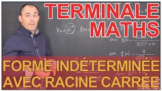 Forme indéterminée avec racine carrée  Maths TS  Les Bons Profs [upl. by Shiekh]