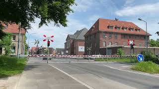 Spoorwegovergang Coesfeld D  Railroad crossing  Bahnübergang [upl. by Enerod]