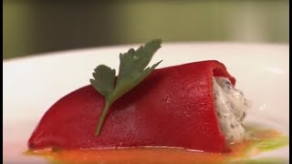 Preparing Stuffed Piquillo Peppers with Julian Serrano [upl. by Romanas]