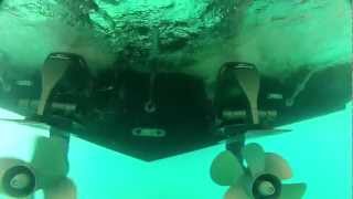 Yanmar marine joystick underwater view [upl. by Yrram476]