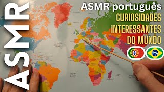 Curiosidades de países do mundo ASMR português [upl. by Acacia]