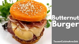 BUTTERNUT BURGER recette SANS GLUTEN Tous en cuisine avec Seb [upl. by Enal]